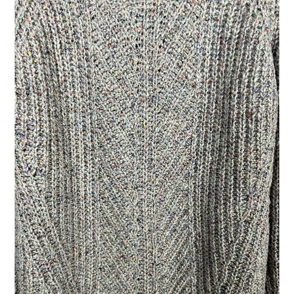Madewell confetti Gray rainbow knit turtleneck sweater XS Silk Wool - Picture 6 of 7
